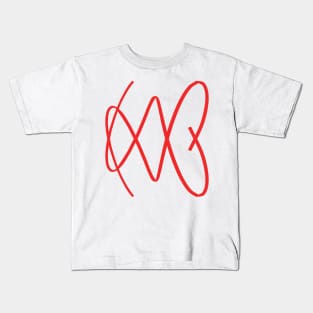 Love beat wave for valentines day Kids T-Shirt